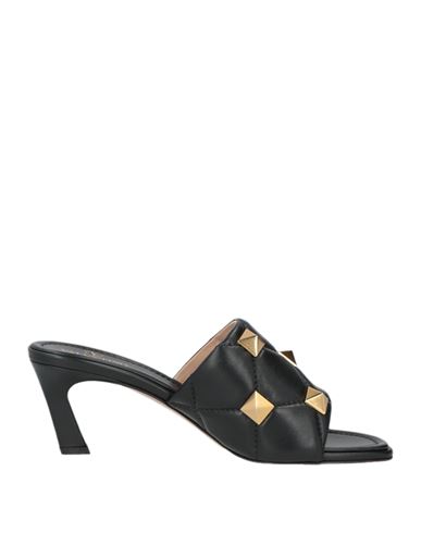 Shop Valentino Garavani Woman Sandals Black Size 7.5 Leather