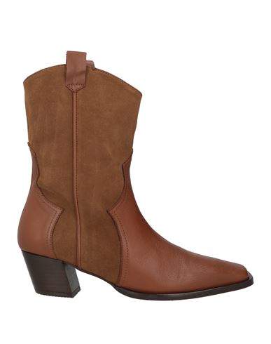 Shop Castaã±er Castañer Woman Ankle Boots Camel Size 6.5 Leather In Beige