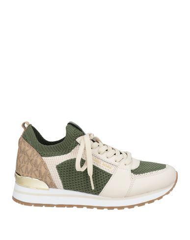 Michael Michael Kors Woman Sneakers Off White Size 8 Leather, Textile Fibers, Pvc - Polyvinyl Chlori In Multi