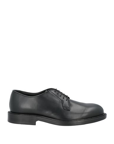 Shop Crisci Man Lace-up Shoes Black Size 8.5 Calfskin