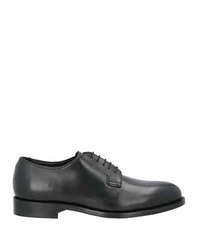 Shop Crisci Man Lace-up Shoes Black Size 7 Calfskin
