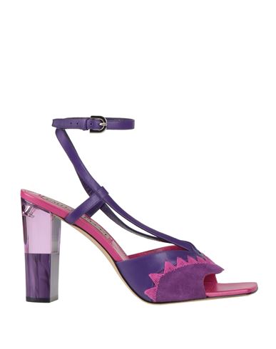Pucci Woman Sandals Purple Size 5 Leather