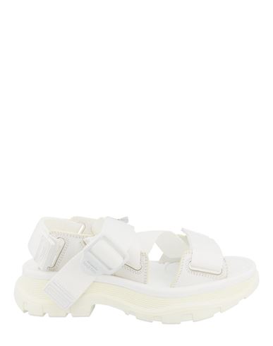 Shop Alexander Mcqueen Slide Sandals Woman Sandals White Size 6 Polyamide