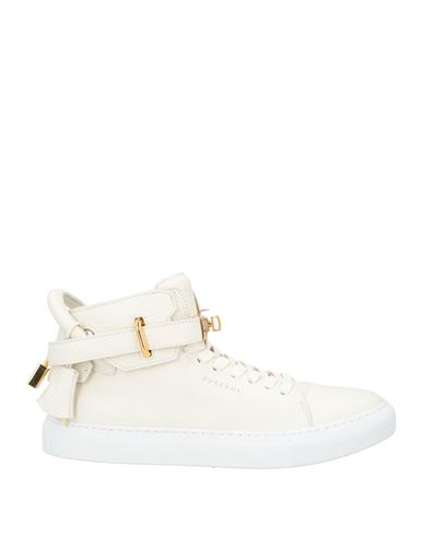 Buscemi Man Sneakers Ivory Size 7 Leather In White