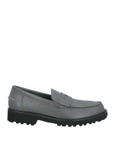 A.testoni A. Testoni Man Loafers Grey Size 8 Calfskin In Gray