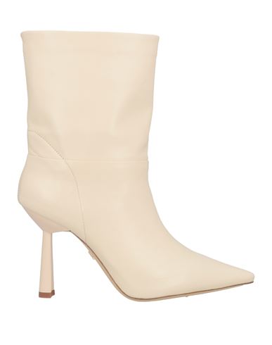 Lola Cruz Woman Ankle Boots Cream Size 8 Leather In White