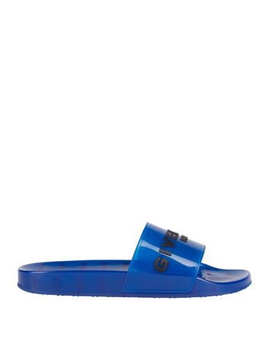 Shop Givenchy Man Sandals Bright Blue Size 8 Polyurethane