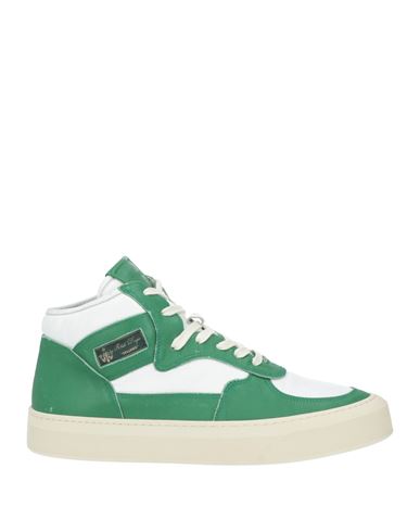 Shop Rhude Man Sneakers Green Size 12 Leather