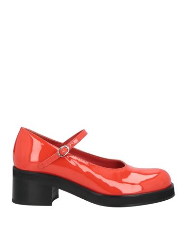 By Far Woman Pumps Tomato Red Size 8 Leather