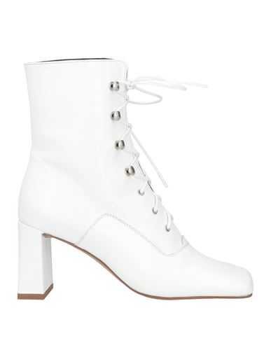 By Far Woman Ankle Boots White Size 7 Leather