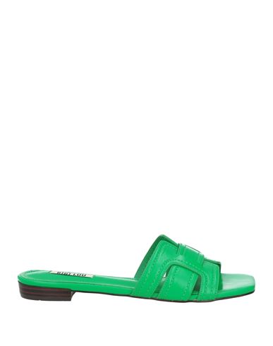 Bibi Lou Woman Sandals Green Size 8 Leather