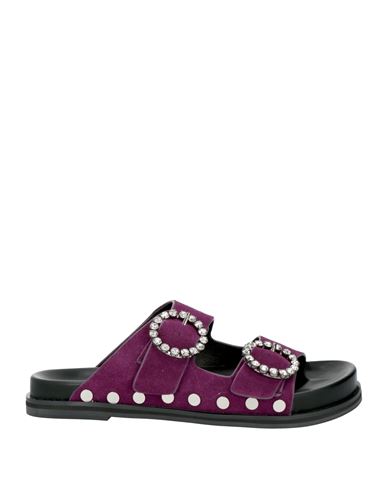 Bibi Lou Woman Sandals Purple Size 8 Leather