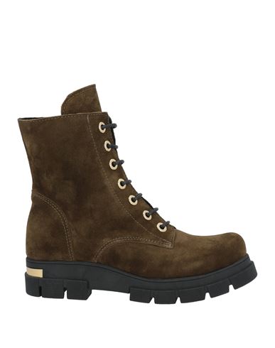 Islo Isabella Lorusso Woman Ankle Boots Military Green Size 8 Leather In Green
