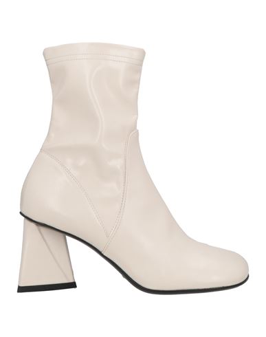 Strategia Woman Ankle Boots Ivory Size 7.5 Textile Fibers In White