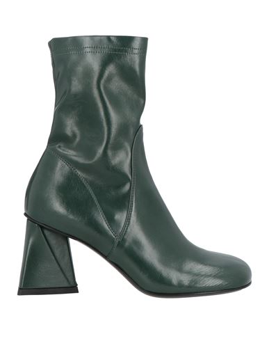 Strategia Woman Ankle Boots Dark Green Size 7 Textile Fibers