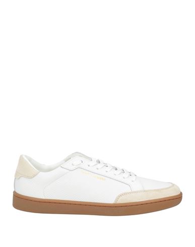 Saint Laurent Woman Sneakers White Size 8 Leather