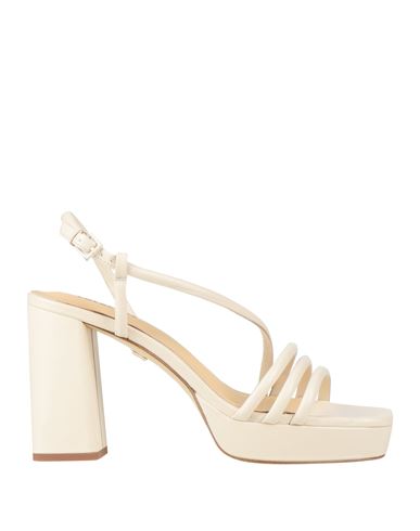 Lola Cruz Woman Sandals Ivory Size 8 Leather In White