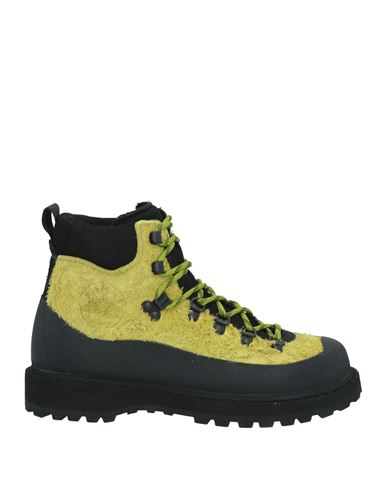 Diemme Woman Ankle Boots Acid Green Size 8 Leather, Textile Fibers
