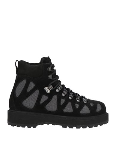 Diemme Woman Ankle Boots Black Size 7 Leather, Textile Fibers
