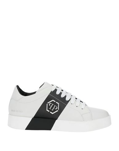Philipp Plein Man Sneakers White Size 11 Leather