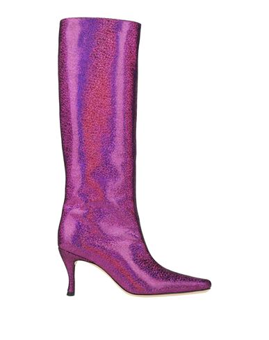 By Far Woman Boot Fuchsia Size 8 Leather In Pink