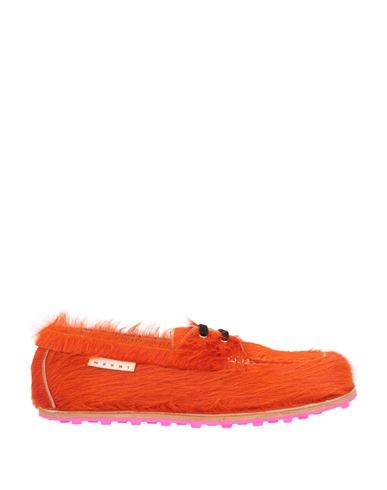 Marni Man Lace-up Shoes Orange Size 9 Leather