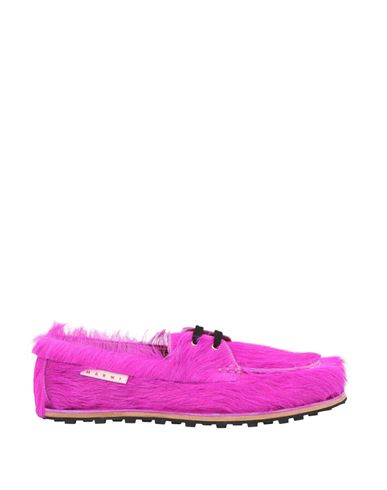 Marni Man Lace-up Shoes Fuchsia Size 9 Leather In Pink