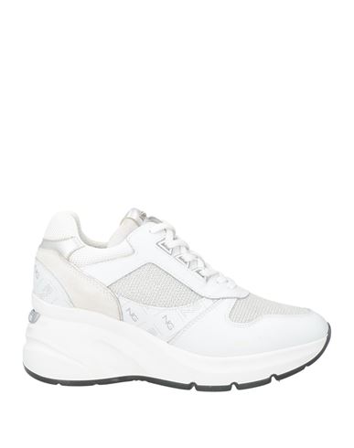 Nero Giardini Woman Sneakers White Size 8 Leather, Textile Fibers