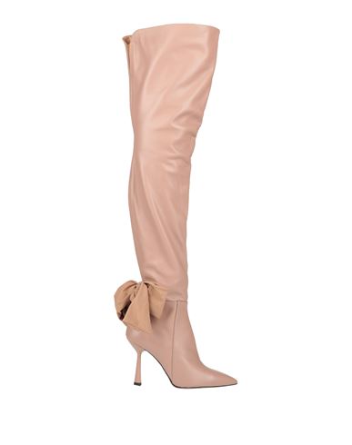 Islo Isabella Lorusso Woman Boot Blush Size 7 Leather, Textile Fibers In Pink