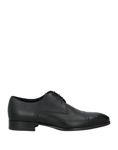 Shop A.testoni A. Testoni Man Lace-up Shoes Black Size 7 Calfskin