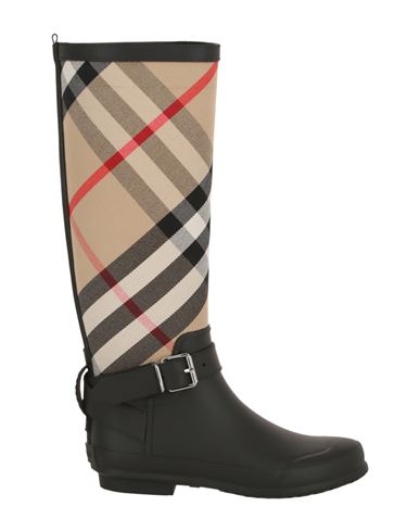 Shop Burberry House Check Rain Boots Woman Boot Multicolored Size 7 Cotton, Rubber In Fantasy