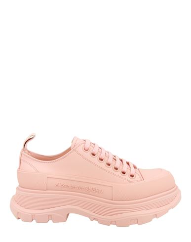 Shop Alexander Mcqueen Tread Slick Low-top Sneaker Woman Sneakers Pink Size 8 Calfskin