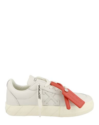 Shop Off-white Low Vulcanized Leather Sneakers Woman Sneakers Ivory Size 5 Calfskin