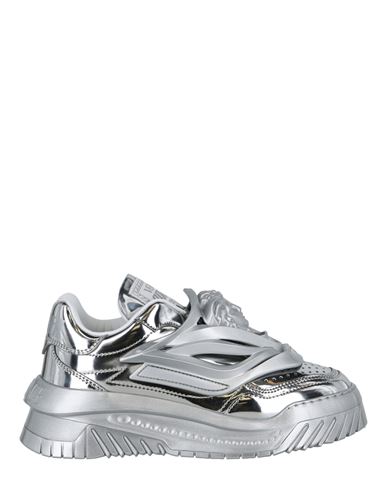 Shop Versace Odissea Sneakers Woman Sneakers Silver Size 8 Calfskin