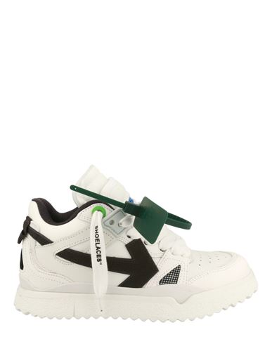 Shop Off-white Mid-top Sponge Sneakers Woman Sneakers White Size 8 Calfskin, Polyester