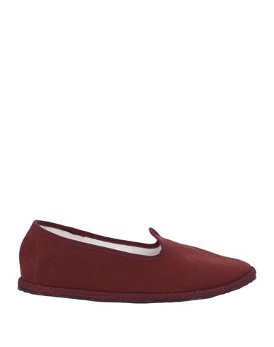 Vibi Venezia Man Loafers Burgundy Size 9 Textile Fibers In Red