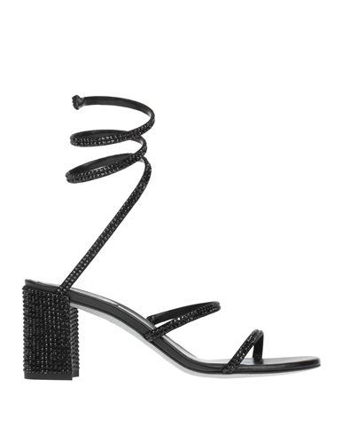 René Caovilla Rene' Caovilla Woman Sandals Black Size 7 Textile Fibers