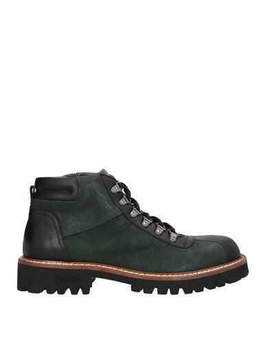 Shop Pollini Man Ankle Boots Dark Green Size 9 Calfskin