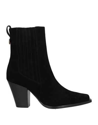Shop Pollini Woman Ankle Boots Black Size 8 Leather