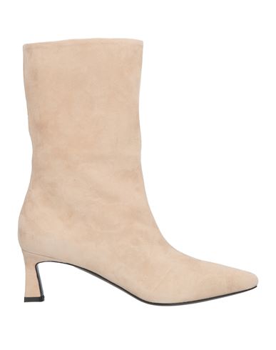 Shop Pollini Woman Ankle Boots Beige Size 8 Leather