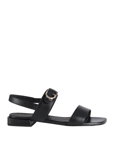 Furla Woman Sandals Black Size 8 Leather In Black