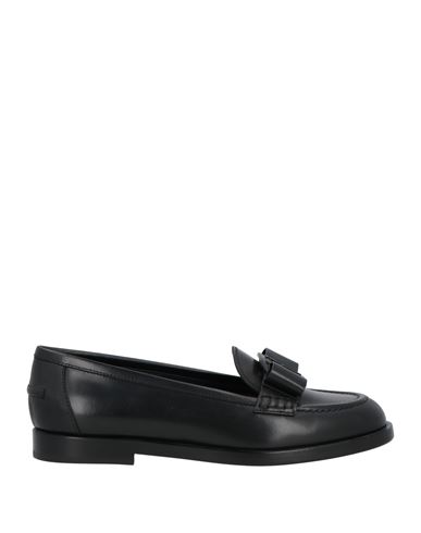 Ferragamo Woman Loafers Black Size 6 Calfskin