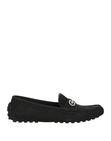 Ferragamo Woman Loafers Black Size 6 Calfskin
