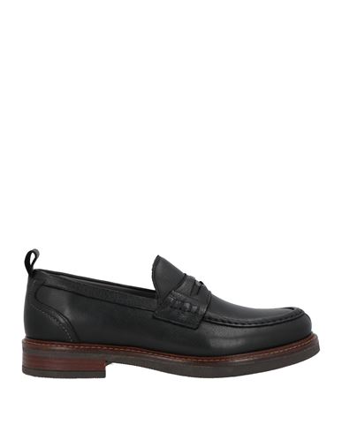 Shop Pollini Man Loafers Black Size 9 Calfskin