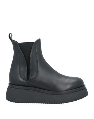 Shop Pollini Woman Ankle Boots Black Size 8 Calfskin