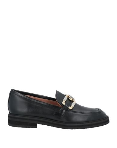 Shop Pollini Woman Loafers Black Size 8 Calfskin