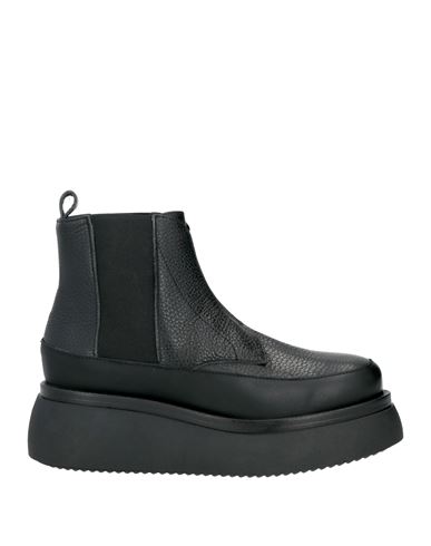 Shop Pollini Woman Ankle Boots Black Size 8 Calfskin