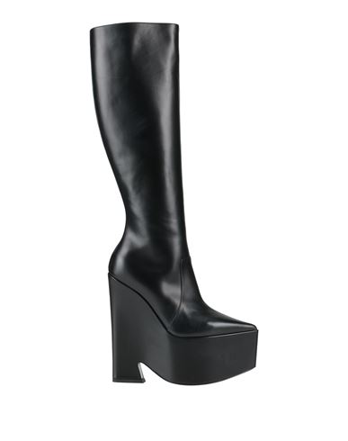 Shop Versace Woman Boot Black Size 8 Calfskin