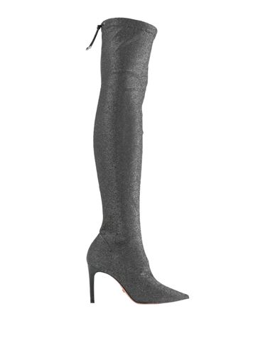 Shop Vicenza ) Woman Boot Black Size 8 Textile Fibers, Leather