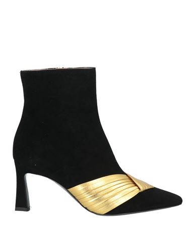 Shop Pollini Woman Ankle Boots Black Size 8 Textile Fibers